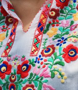 Vintage Hungarian Embroidery Blouse