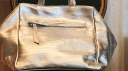 Silver Leather Bag