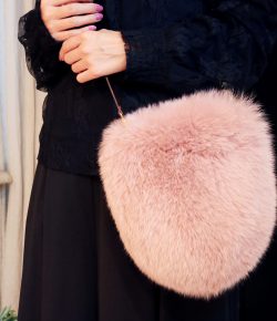 Pink Fur Bag